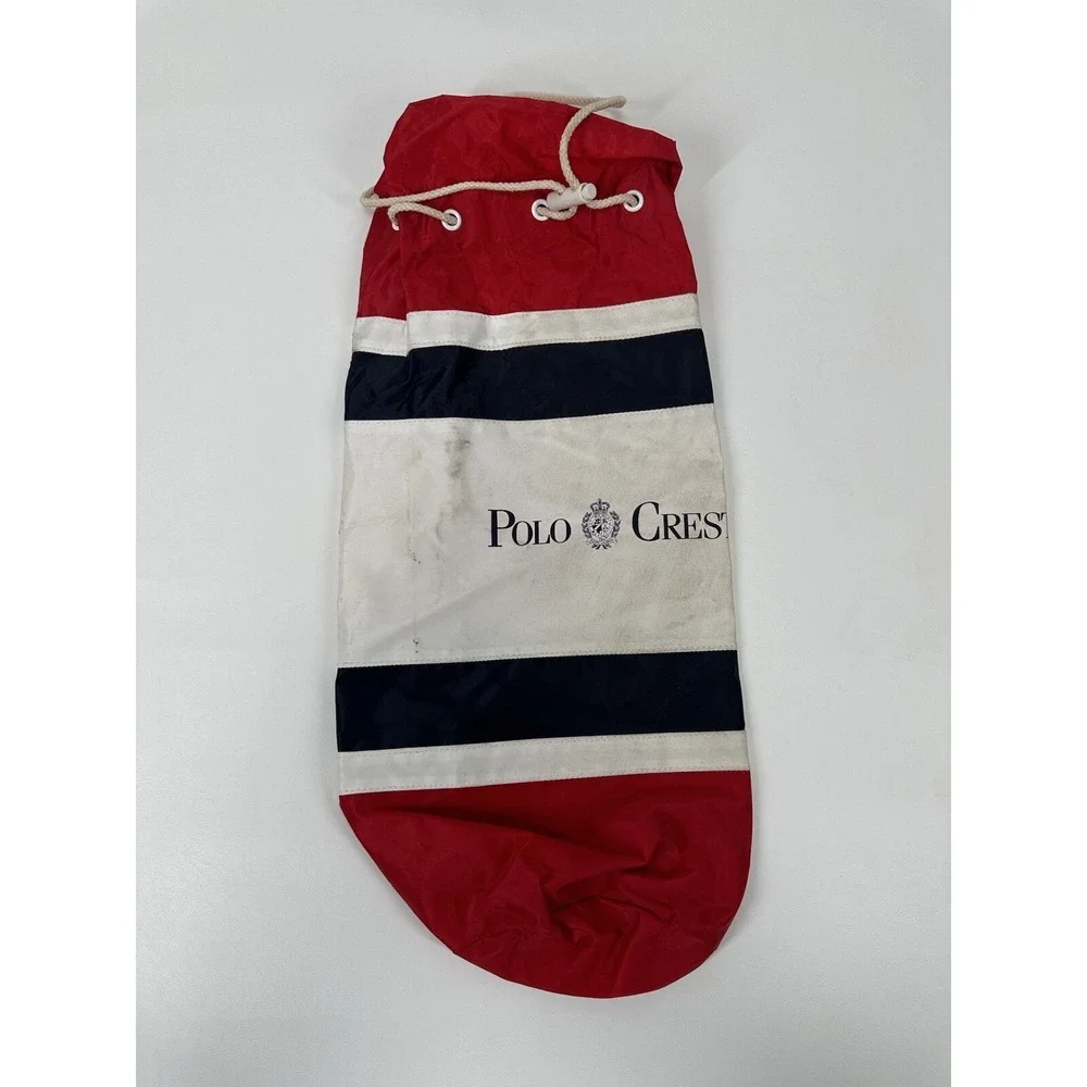 Ralph Lauren Polo‎ Crest Drawstring Bag Towel Swim Duffle Gym